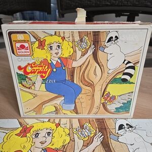 Candy Candy 80-Piece Vintage Puzzle - Colorful Girl & Raccoon